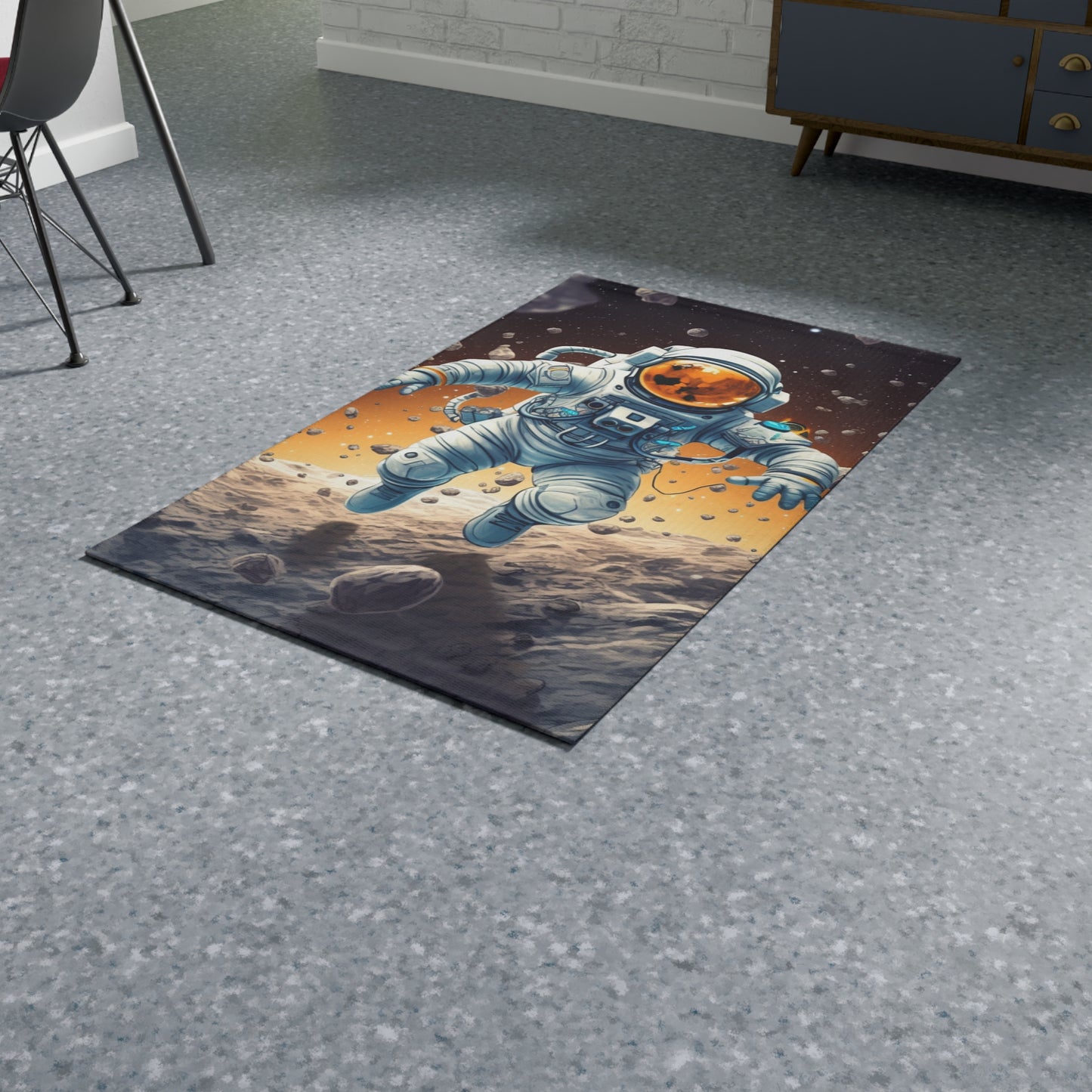 Galactic Adventurer - Celestial Star Art: Deep Space Exploration - Dobby Rug