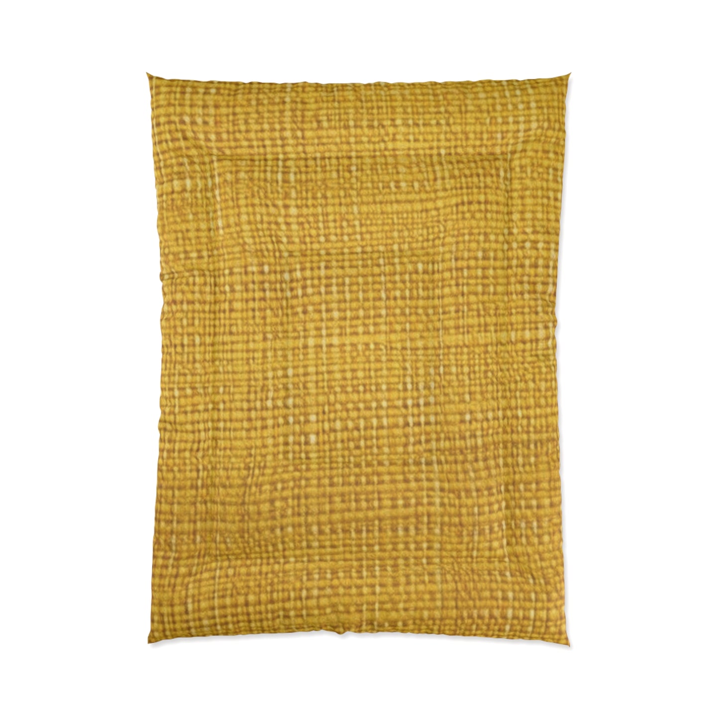 Radiant Sunny Yellow: Denim-Inspired Summer Fabric - Comforter