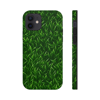 Touch Grass Indoor Style Outdoor Green Artificial Grass Turf - Tough Phone Cases