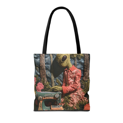 Alien Sewing Bordar, Máquina de Coser, Bolso Tote (AOP)