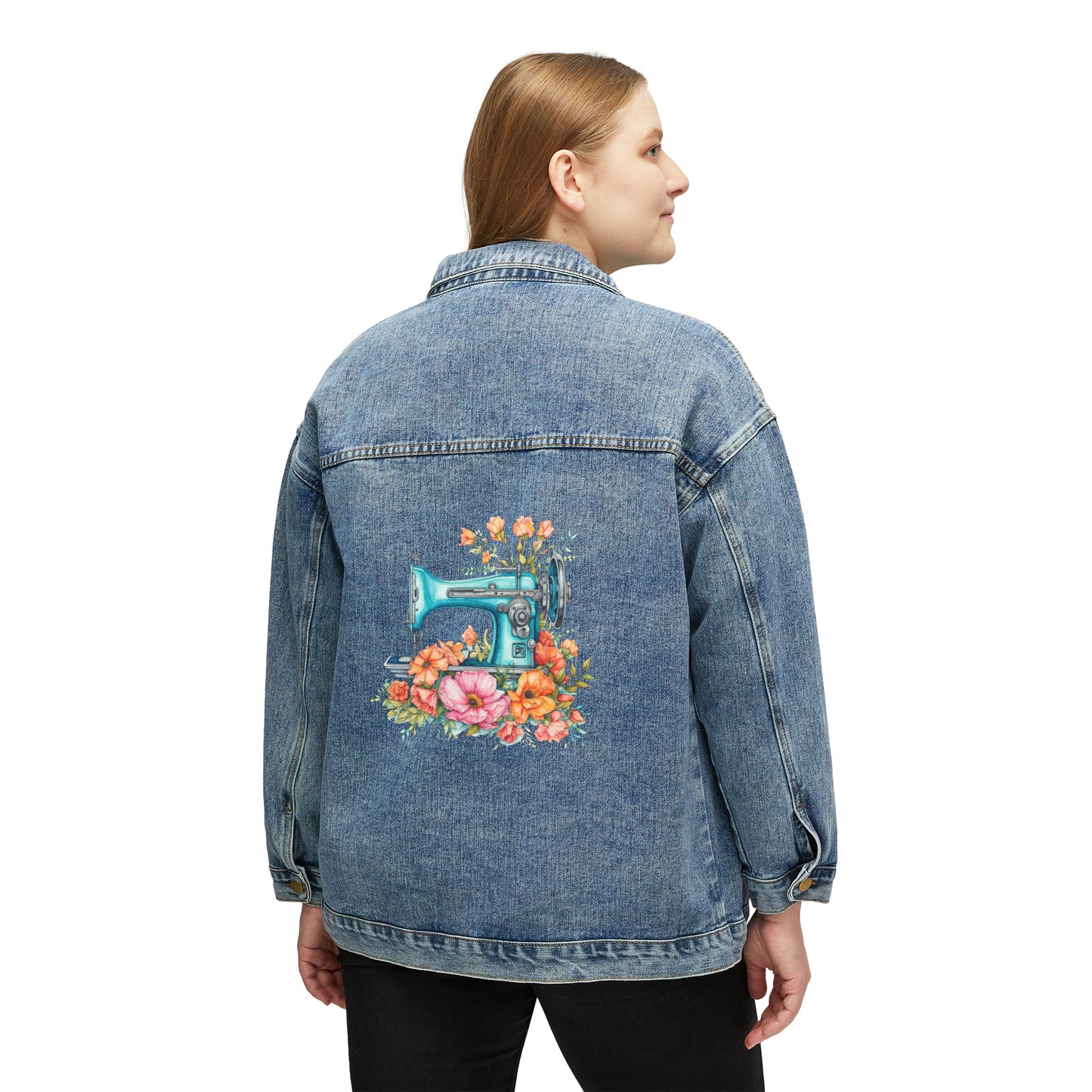 Sewing Machine Gift, Women's Denim Jacket