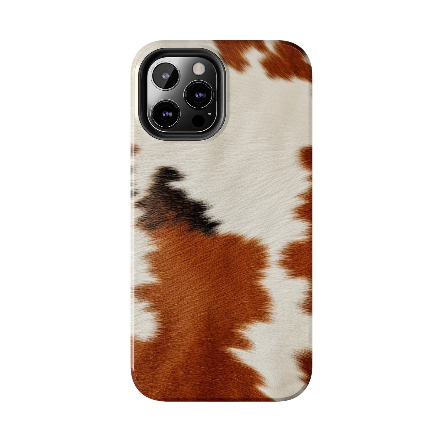 Hair Cowhide Leather Natural Design Durable Rugged Style - Tough Phone Cases