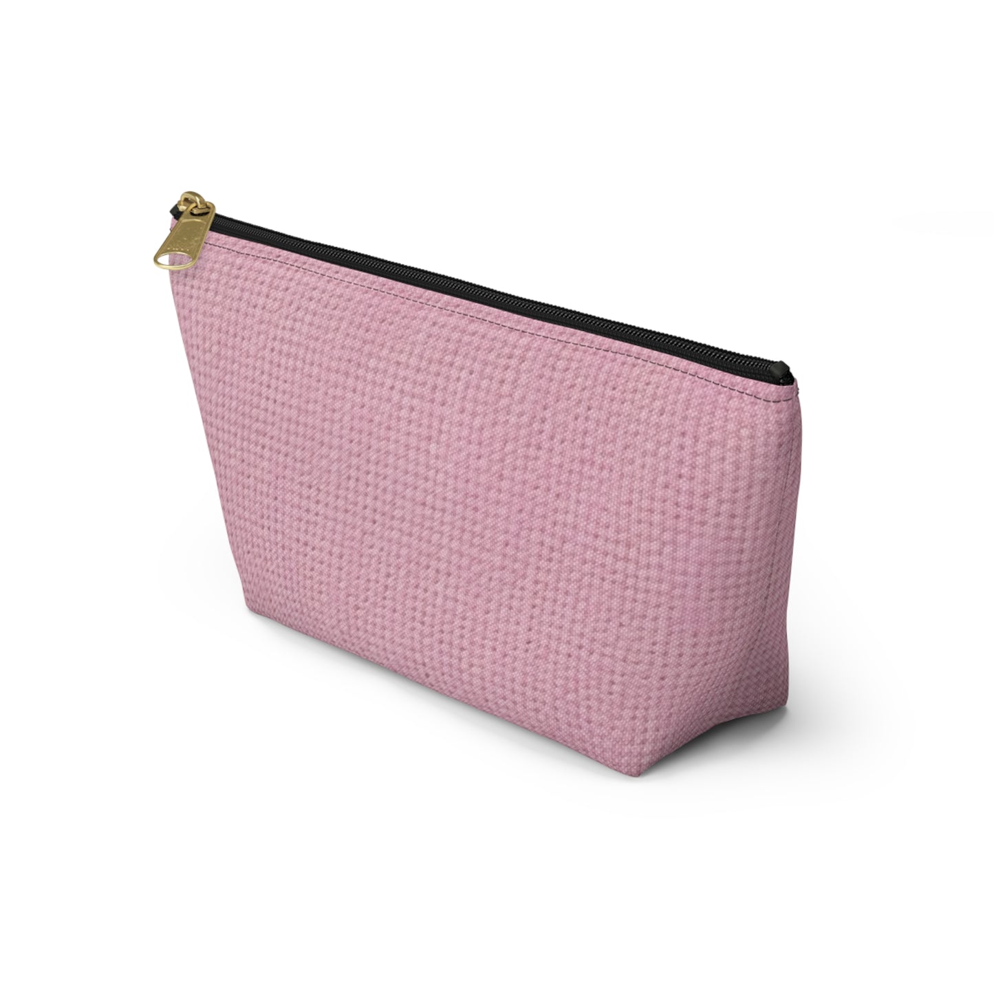 Blushing Garment Dye Pink: Denim-Inspired, Soft-Toned Fabric - Accessory Pouch w T-bottom