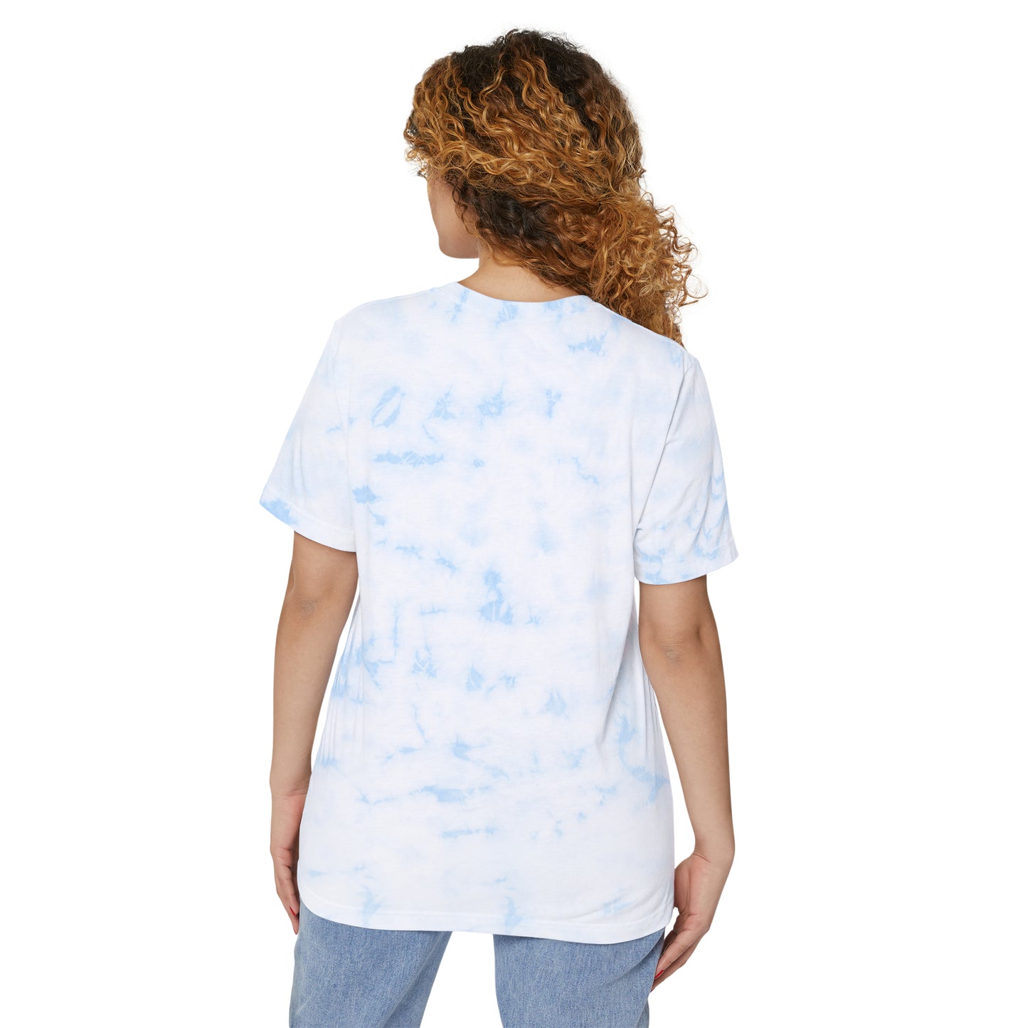 Ganchillo navideño con copos de nieve, Navidad festiva, artesanía en el país de las maravillas invernales, cristal de hielo, decoración navideña, adornos de temporada - Camiseta unisex teñida con anudado FWD Fashion 