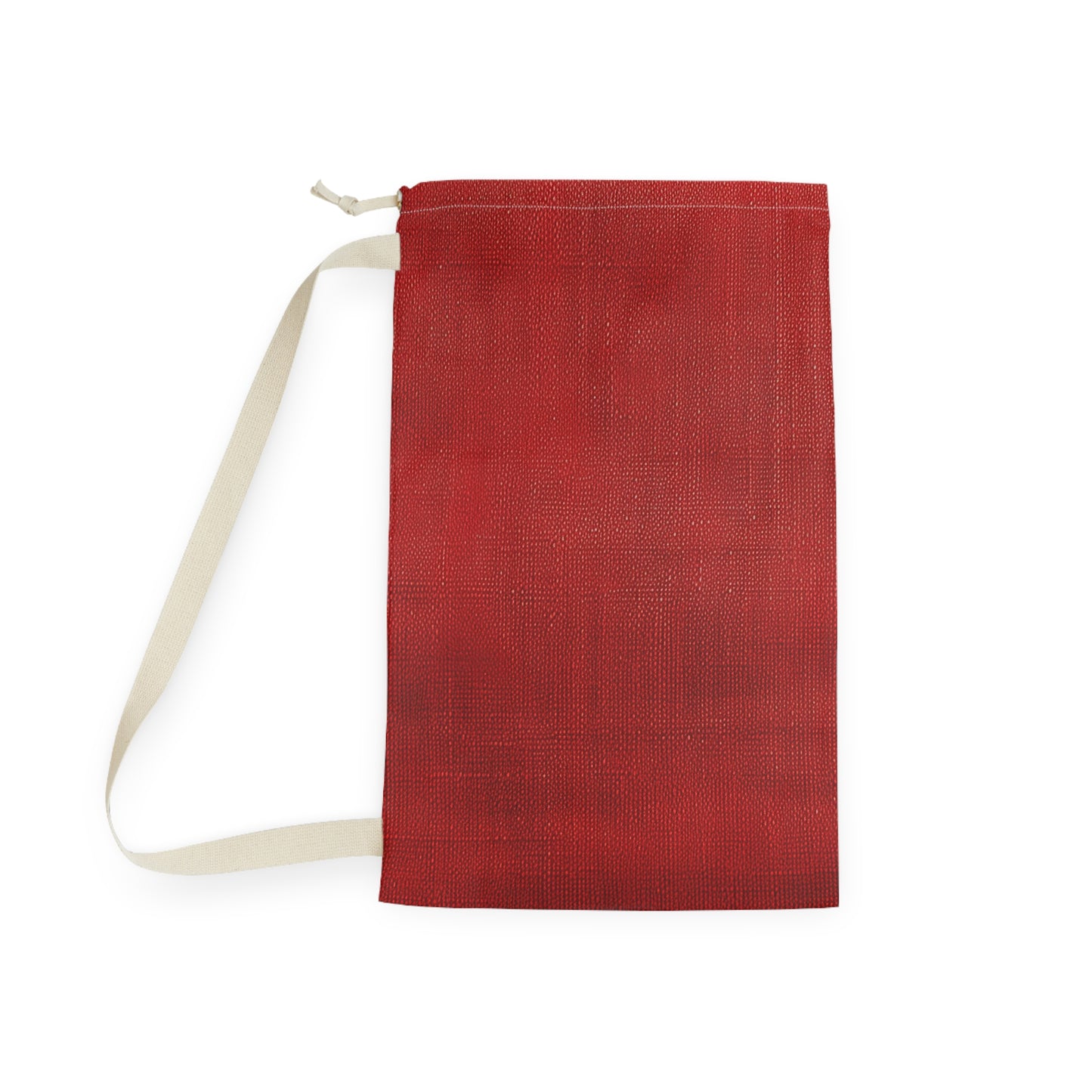 Juicy Red Berry Blast: Denim Fabric Inspired Design - Laundry Bag