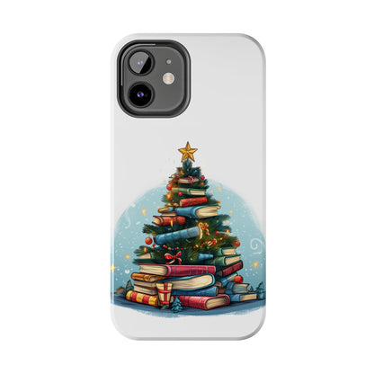 Book Lover Christmas Tree, Gift For Readers - Tough Phone Cases