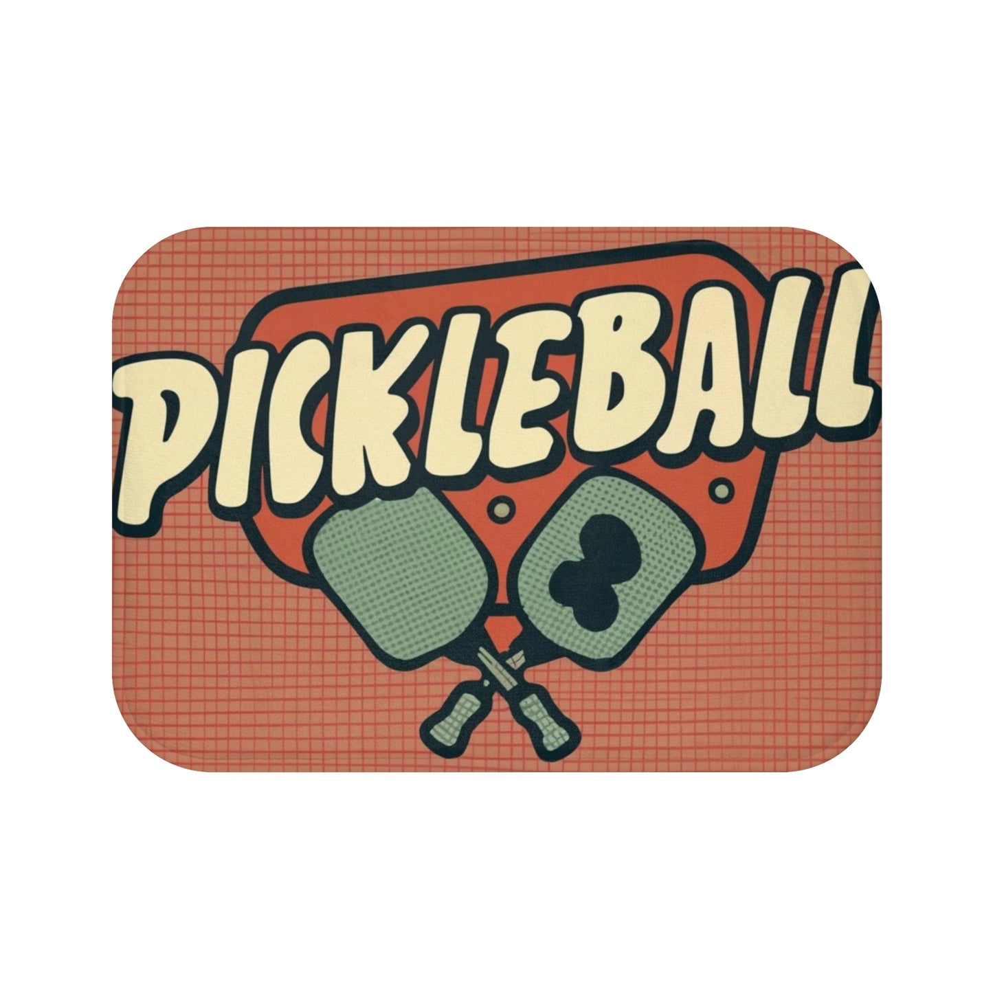 Pickleball Retro - Alfombra de baño