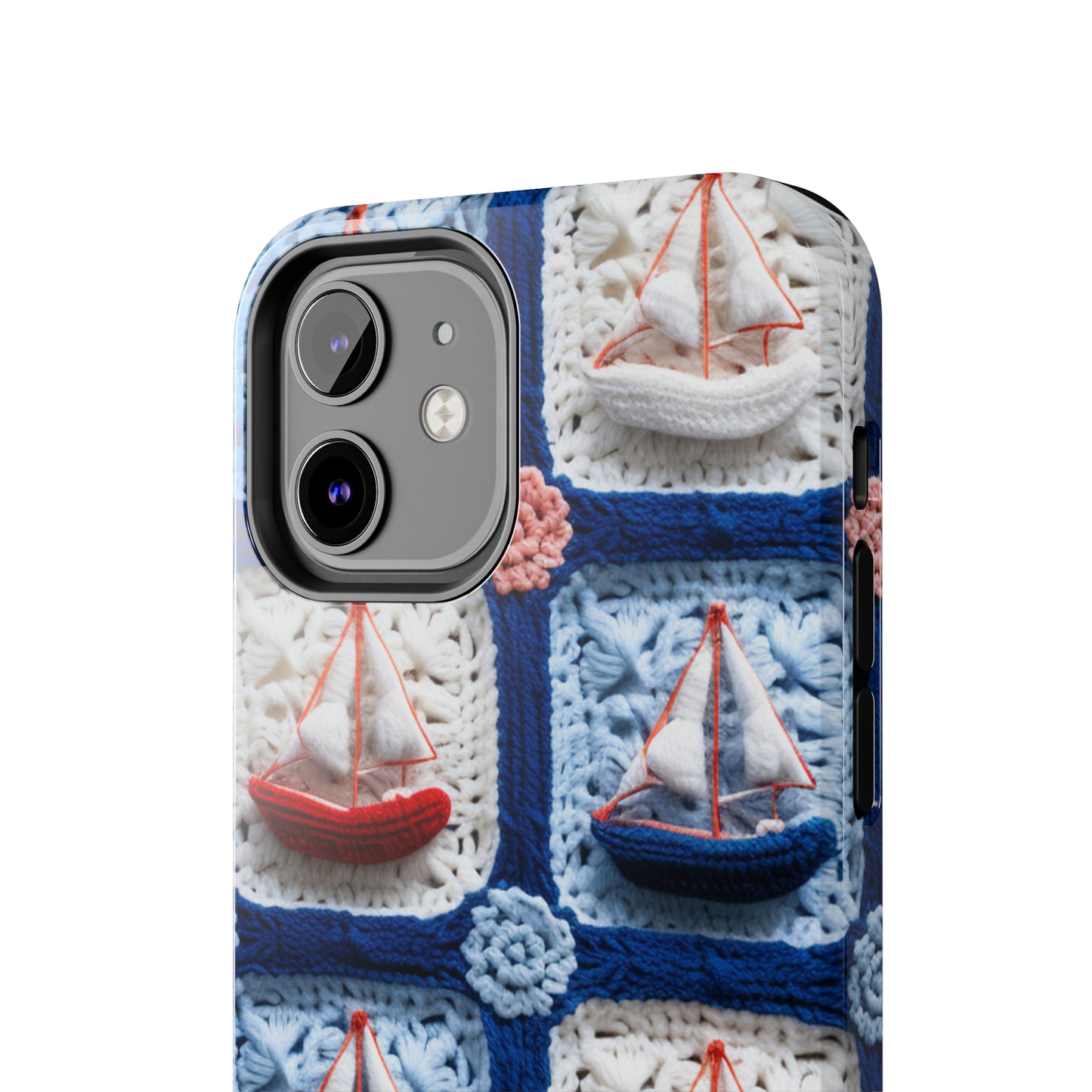 Crochet Boat Ship Sea Vessel Ocean Beach Travel Yacht Design - Tough Phone Cases