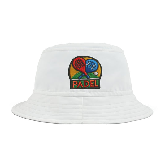 Padel Chenille Patch, Faux Graphic- Bucket Hat (AOP)