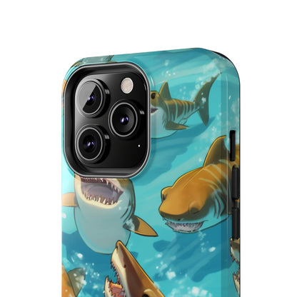 Tiger Shark: Ocean Marine Wildlife - Underwater - Tough Phone Cases