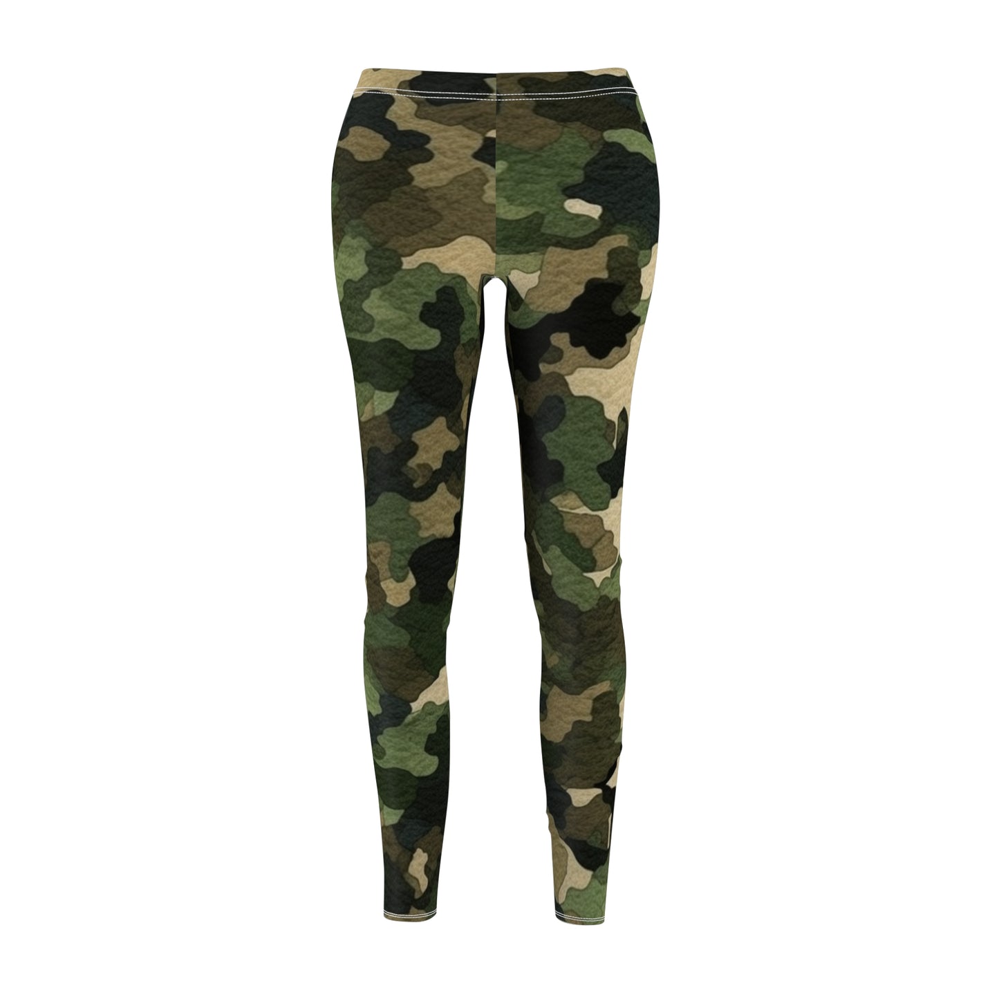 Classic Camo | Camouflage Wrap | Traditional Camo - Women's Cut & Sew Casual Leggings (AOP)