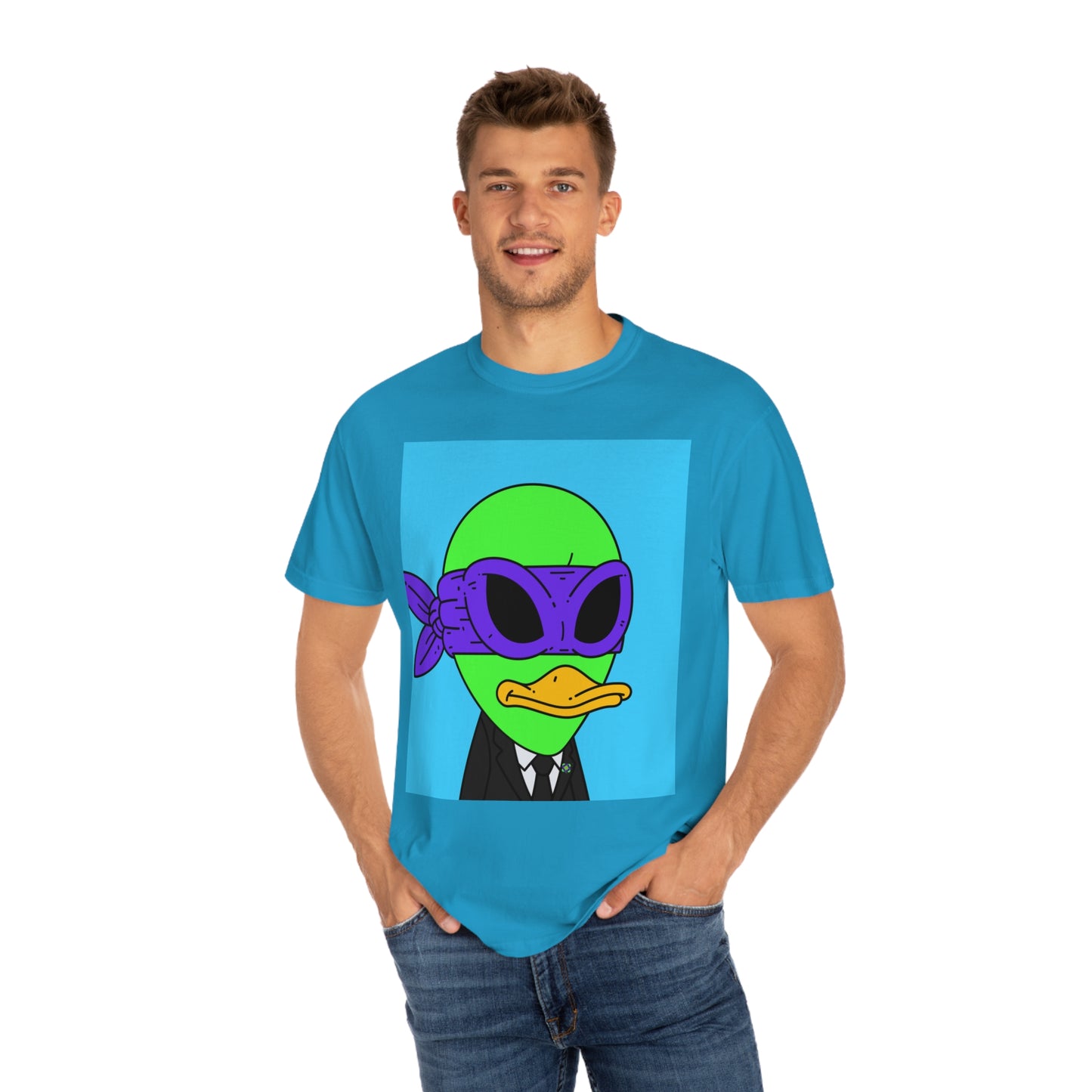 Alien Visitor 751Galactic - Unisex Garment-Dyed T-shirt