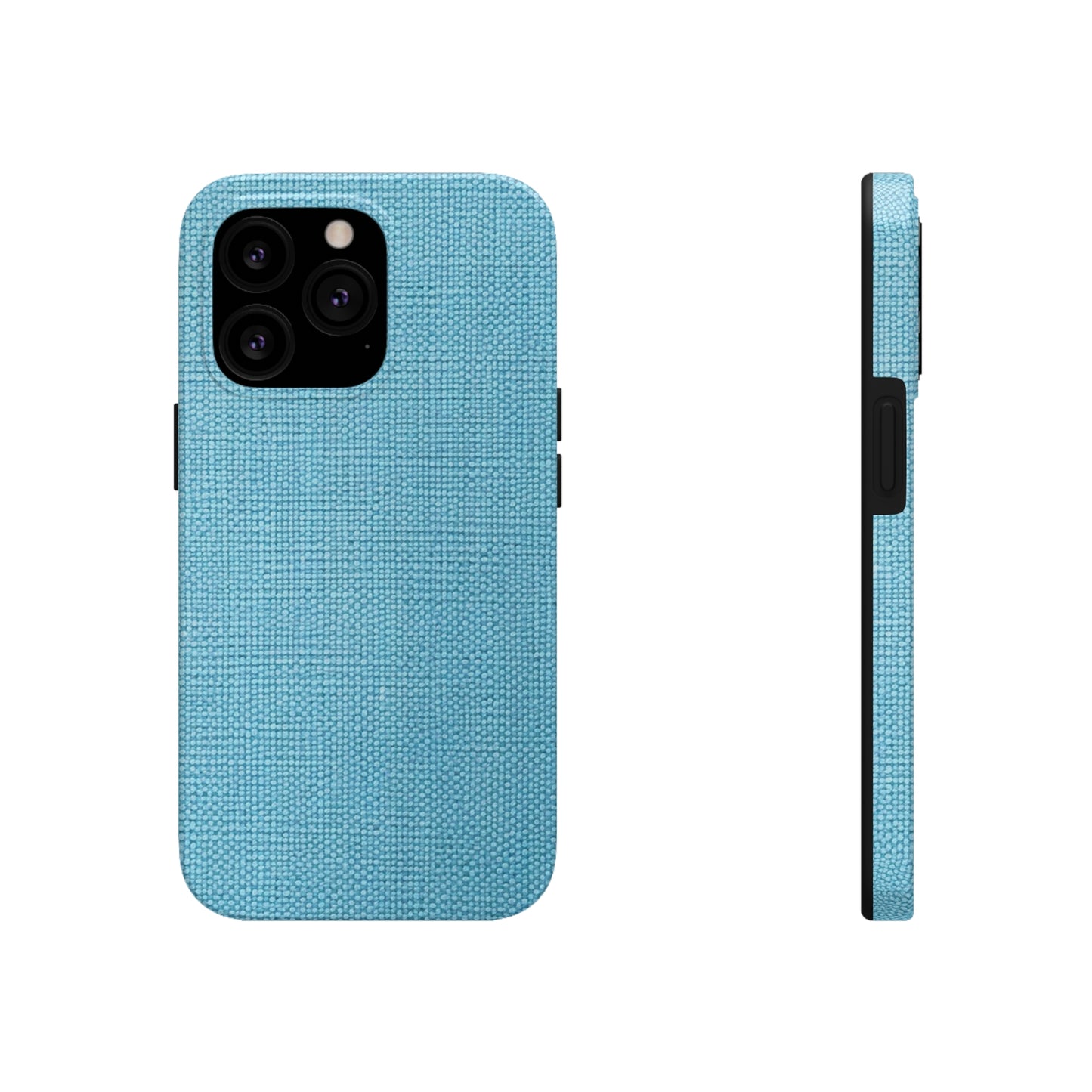 Bright Aqua Teal: Denim-Inspired Refreshing Blue Summer Fabric - Tough Phone Cases