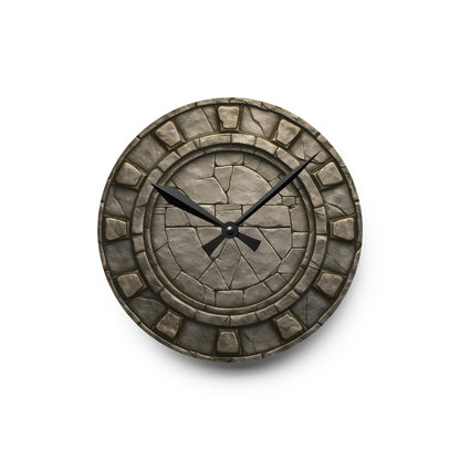 Token Border, Stone Acrylic Wall Clock