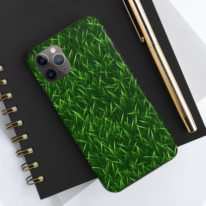 Touch Grass Indoor Style Outdoor Green Artificial Grass Turf - Tough Phone Cases