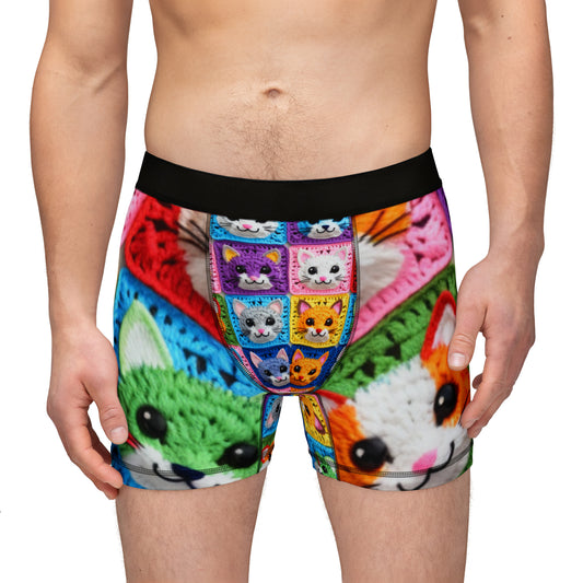Faux Cat Crochet, Mens Swim Trunks, Men Swim Shorts, Guy Swim Wear - Hybrid Swim Ready Shorts