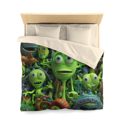 Toy Alien Story Space Character Galactic UFO Anime Cartoon - Microfiber Duvet Cover