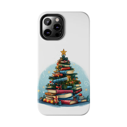 Book Lover Christmas Tree, Gift For Readers - Tough Phone Cases