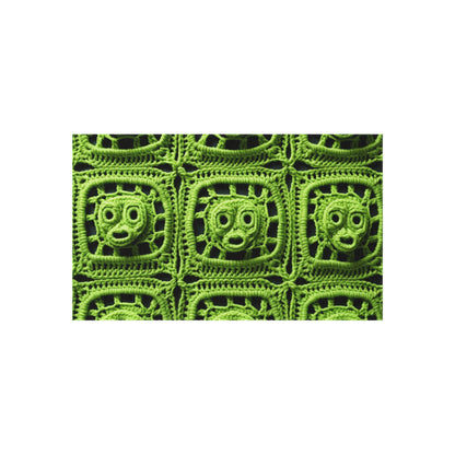 Halloween Green Alien Crochet Galactic Space Zombie Style - Outdoor Rug