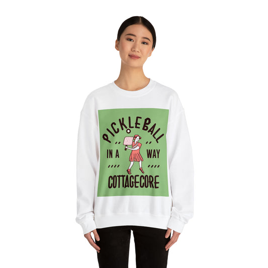 Pickleball Cottagecore - Gift For Her - Women Sport Classic - Unisex Heavy Blend™ Crewneck Sweatshirt