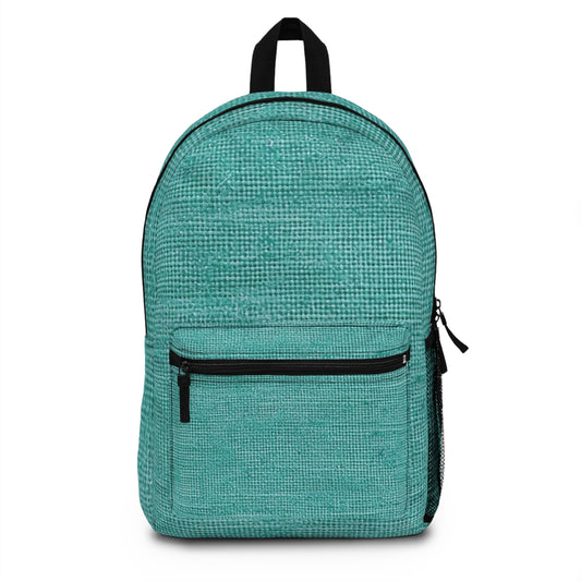 Diseño de tela vaquera color turquesa menta de calidad, material elegante - Mochila 