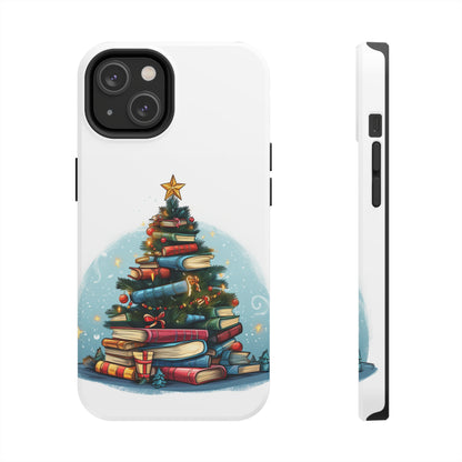 Book Lover Christmas Tree, Gift For Readers - Tough Phone Cases