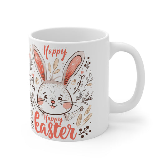 Happy Easter Bunny, Ceramic Mug 11oz