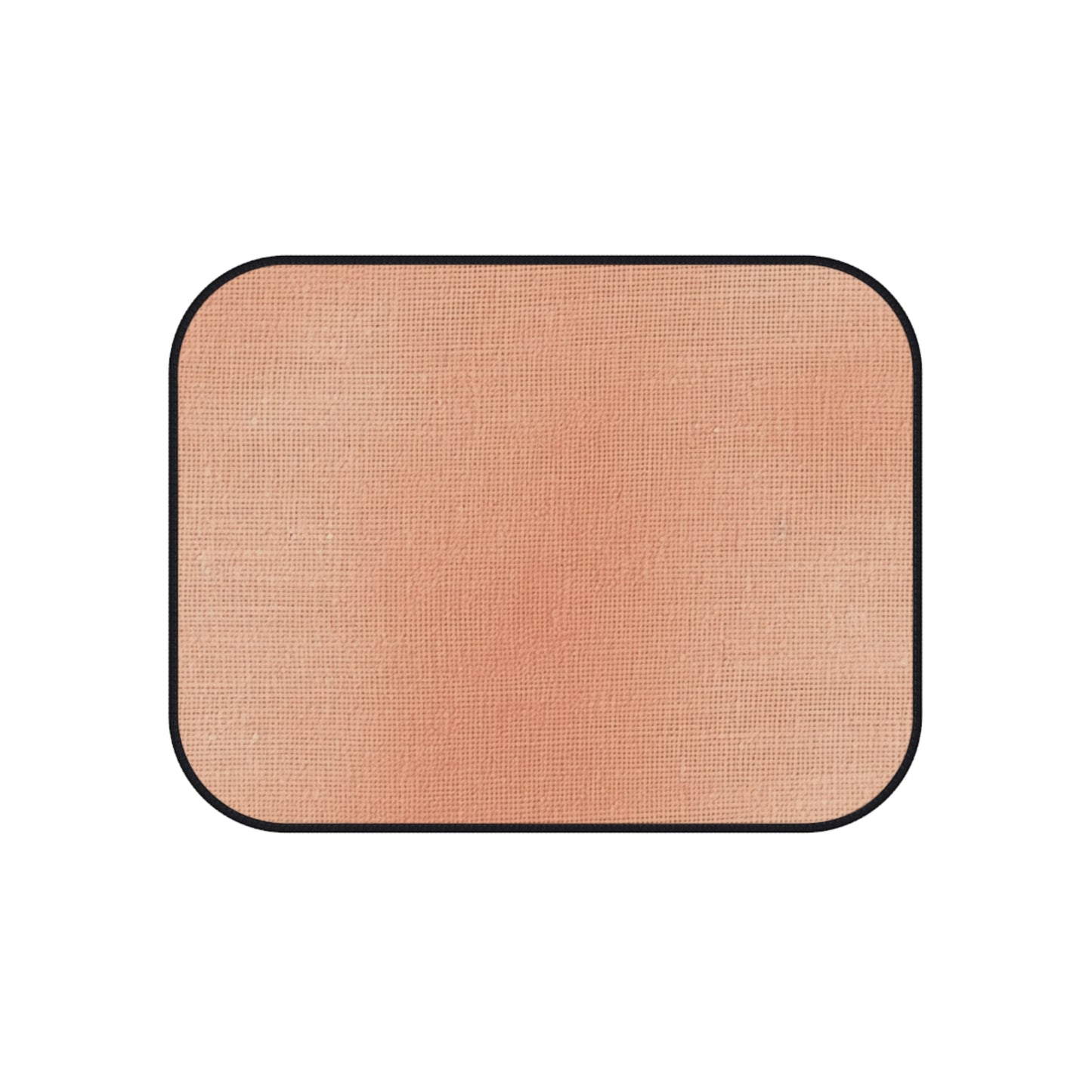 Soft Pink-Orange Peach: Denim-Inspired, Lush Fabric - Car Mats (Set of 4)