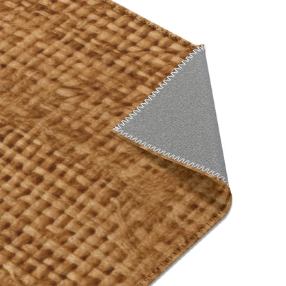 Brown Light Chocolate: Denim-Inspired Elegant Fabric - Area Rugs