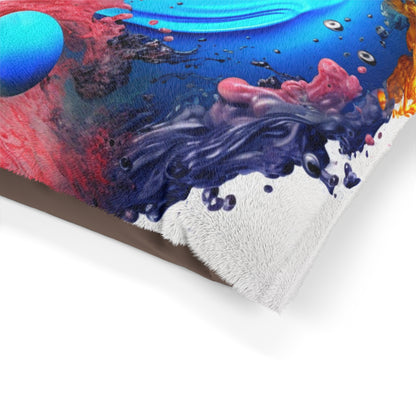 Yin Yang Symbol, Colorful Paint Style - Artistic Decor - Pet Bed