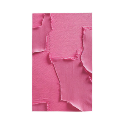 Distressed Neon Pink: Edgy, Ripped Denim-Inspired Doll Fabric - Dobby Rug