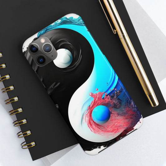 Yin Yang Symbol, Colorful Paint Style - Artistic Decor - Tough Phone Cases