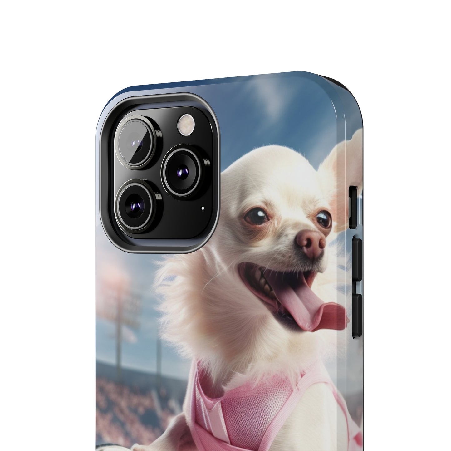 Chihuahua Tennis Ace: Dog Pink Outfit, Court Atheletic Sport Game - Tough Phone Cases