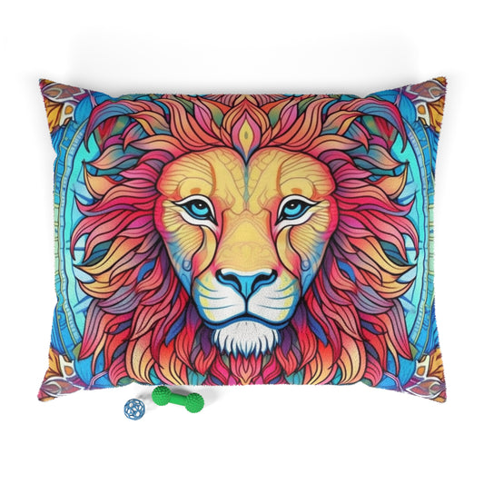 Astrological Leo - Cosmic Zodiac Constellation, Lion Symbol Art - Pet Bed