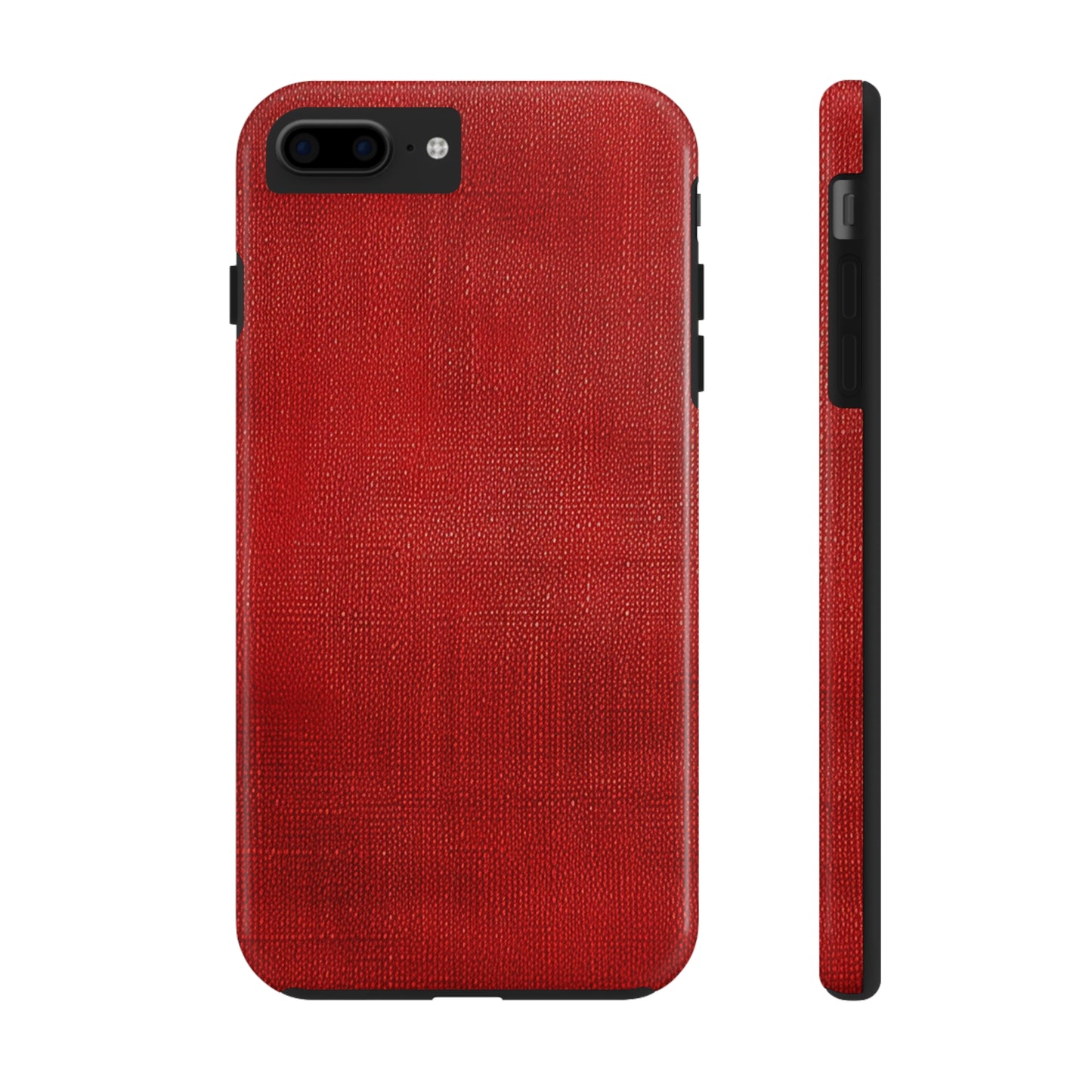 Juicy Red Berry Blast: Denim Fabric Inspired Design - Tough Phone Cases