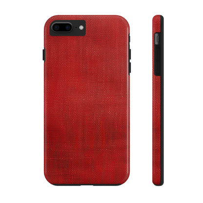 Juicy Red Berry Blast: Denim Fabric Inspired Design - Tough Phone Cases