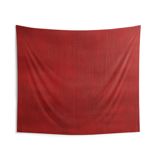 Juicy Red Berry Blast: Denim Fabric Inspired Design - Indoor Wall Tapestries