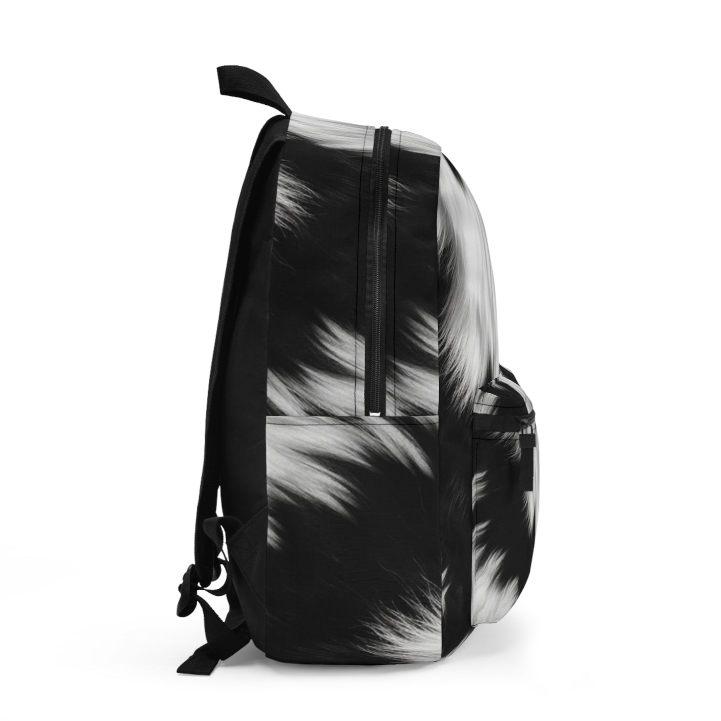 Cowhide on Hair Leather - Black and White - Designer Style - Backpack