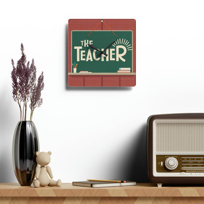 The Teacher - Acrylic Wall Clock