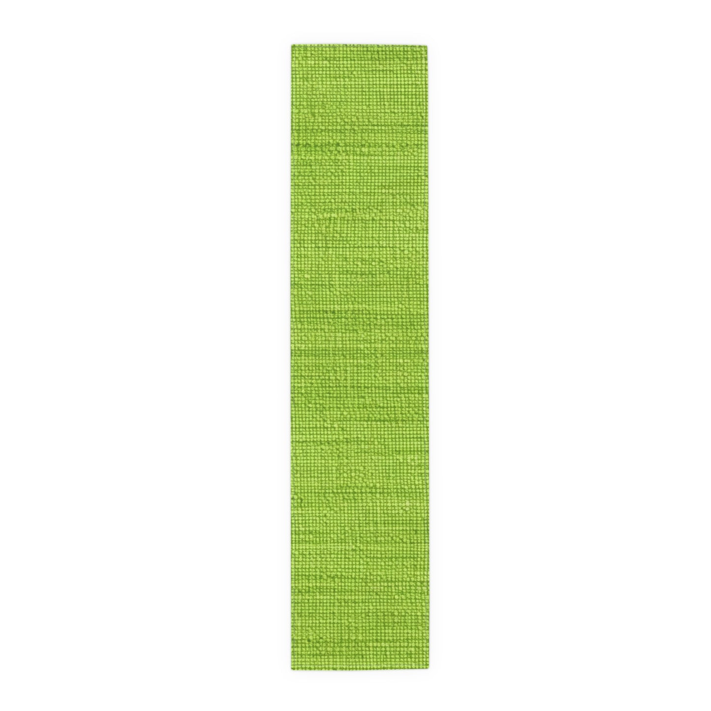 Lush Grass Neon Green: Denim-Inspired, Springtime Fabric Style - Table Runner (Cotton, Poly)