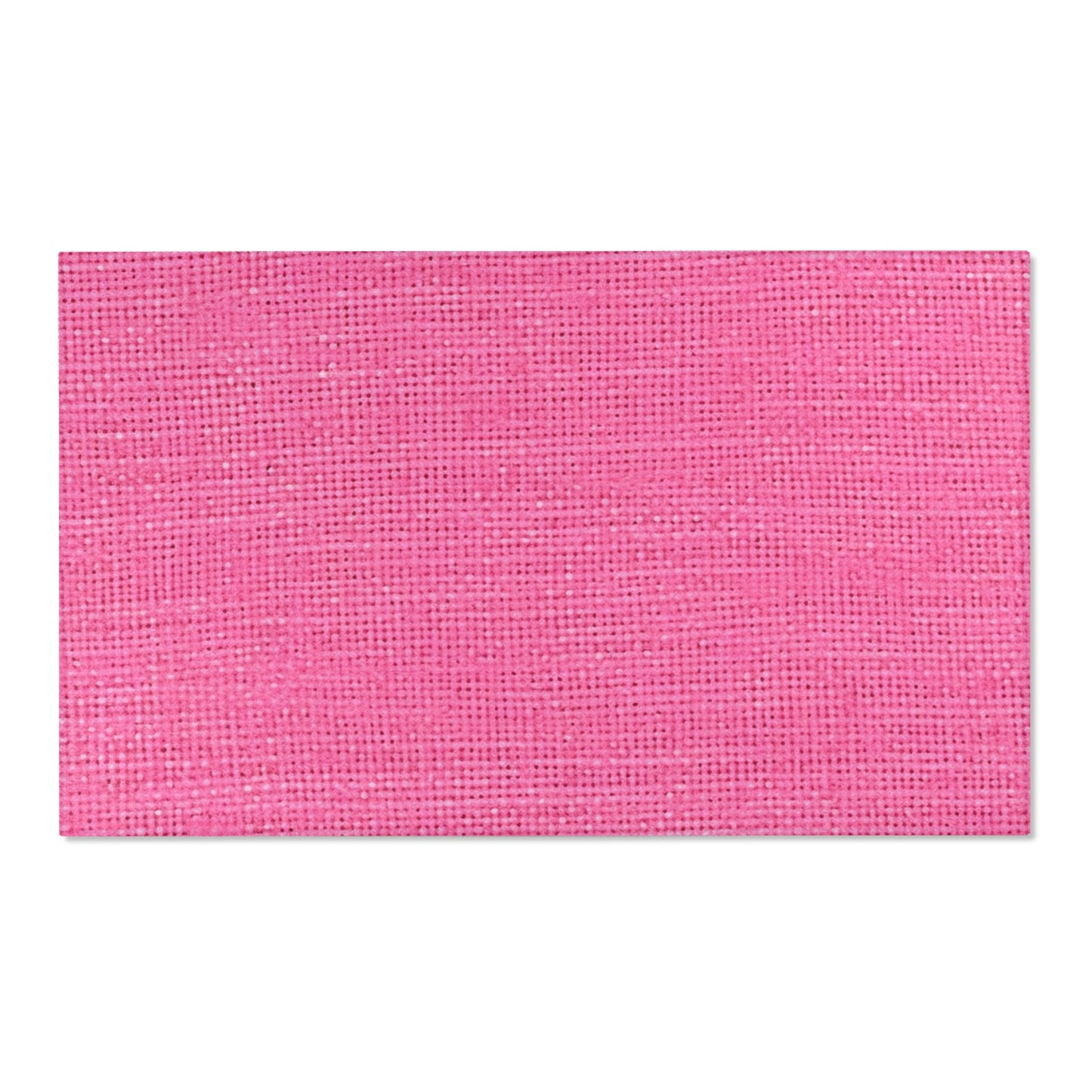 Doll-Like Pink Denim Designer Fabric Style - Area Rugs