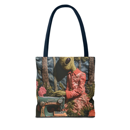 Alien Sewing Bordar, Máquina de Coser, Bolso Tote (AOP)