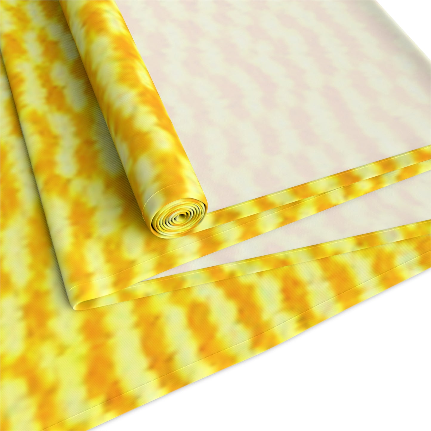 Sunshine Yellow Lemon: Denim-Inspired, Cheerful Fabric - Table Runner (Cotton, Poly)