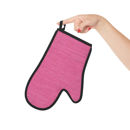 Doll-Like Pink Denim Designer Fabric Style - Oven Glove