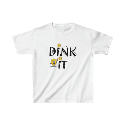 Pickleball Dink It: Estilo de juego de estrategia deportiva - Entusiastas y jugadores de regalos - Camiseta Kids Heavy Cotton™ 