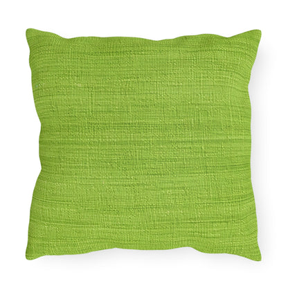 Lush Grass Neon Green: Denim-Inspired, Springtime Fabric Style - Outdoor Pillows