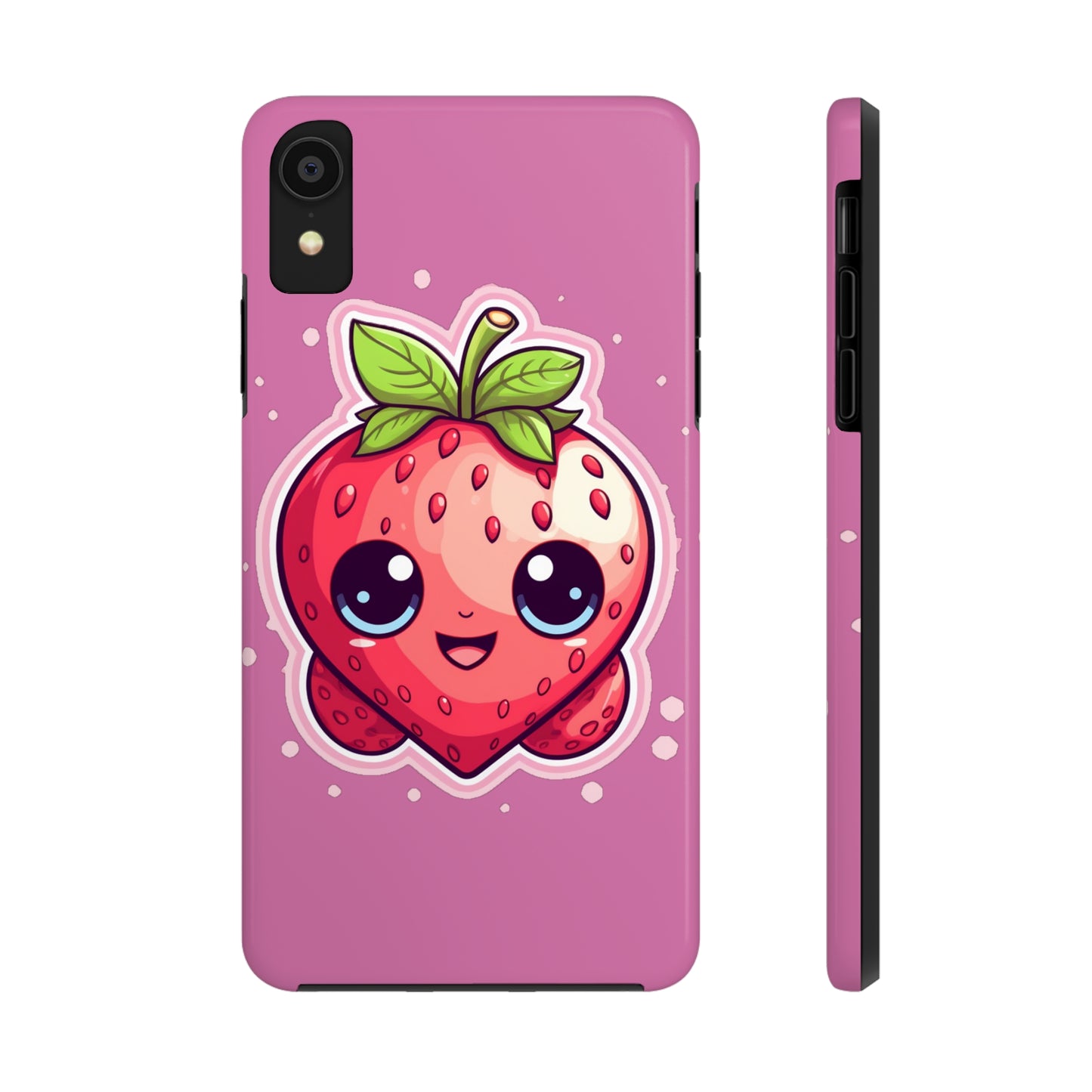 Kawaii Strawberry Adventure - Anime Classic Traditional Japanese Fruit - Otaku Artwork - Tough Phone Cases