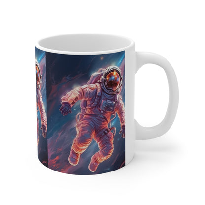 Astronaut Outer Space - Galaxy Starfield - Ceramic Mug 11oz