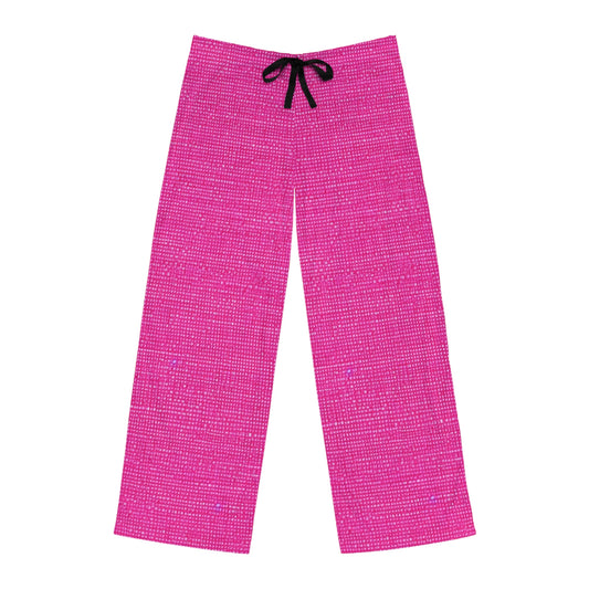 Hot Neon Pink Doll Like: Denim-Inspired, Bold & Bright Fabric - Men's Pajama Pants (AOP)