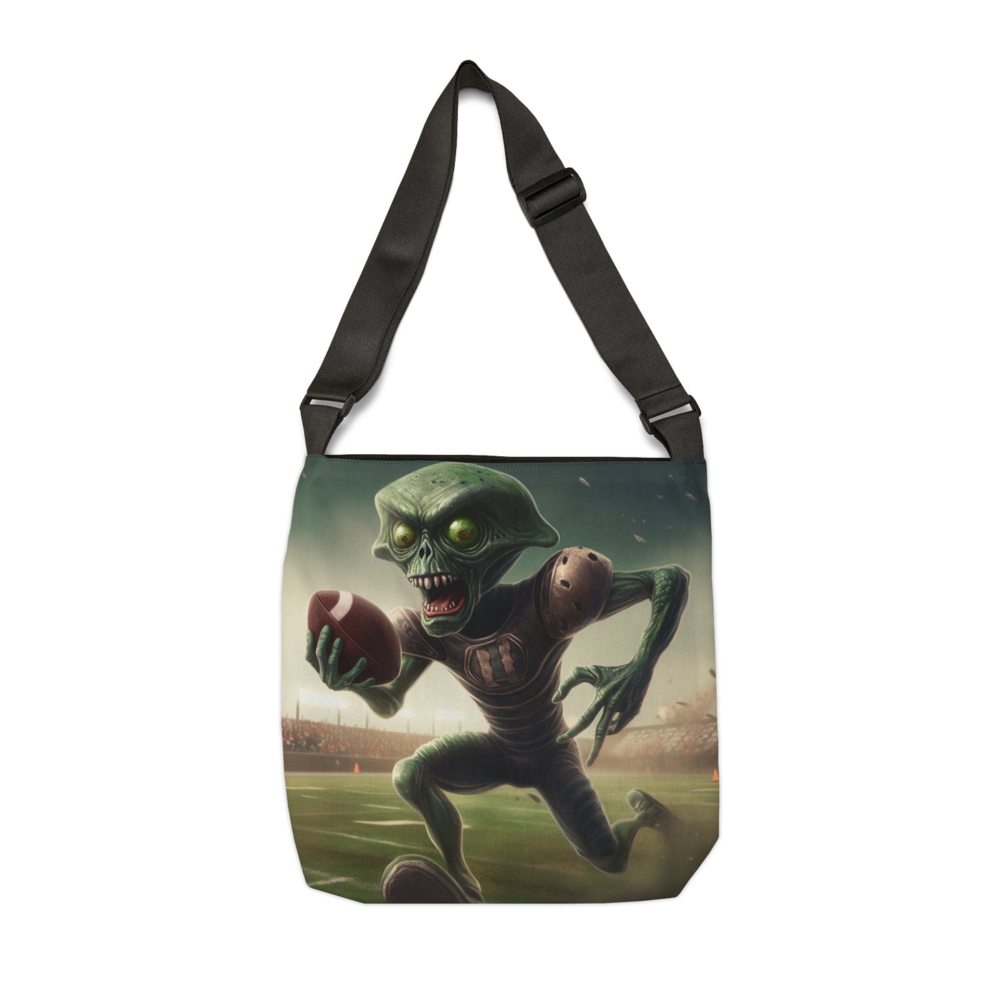 Alien Football Space Sport Game Stadium Athlete Galaxy Player - Adjustable Tote Bag (AOP)